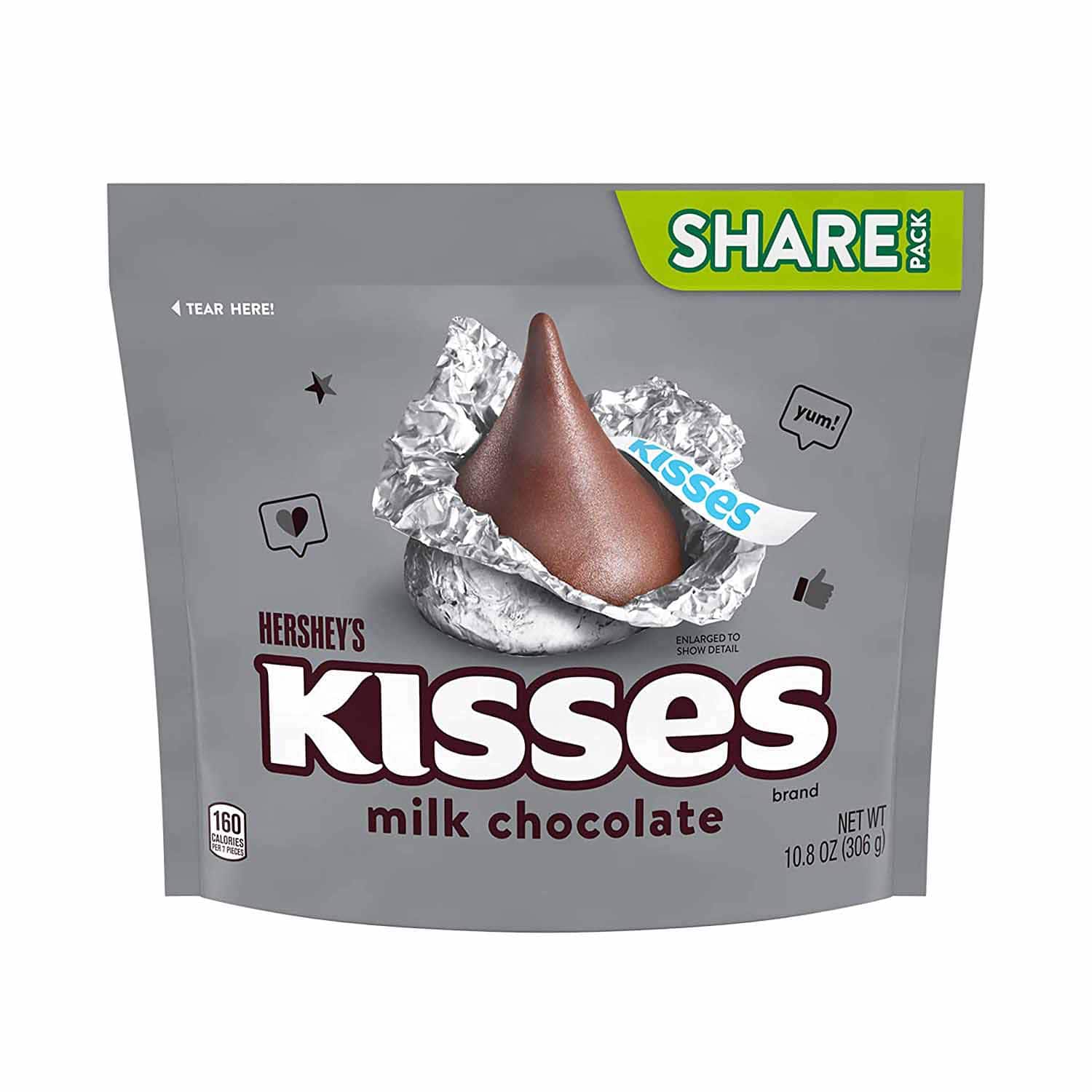HERSHEY'S Kisses Milk Chocolate 10.8oz