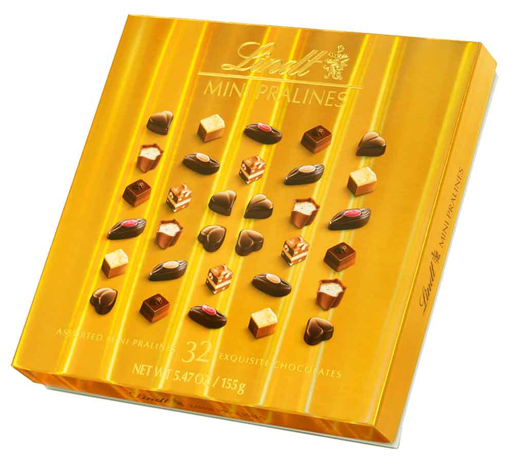 Lindt Mini Pralines Gold 155 gm