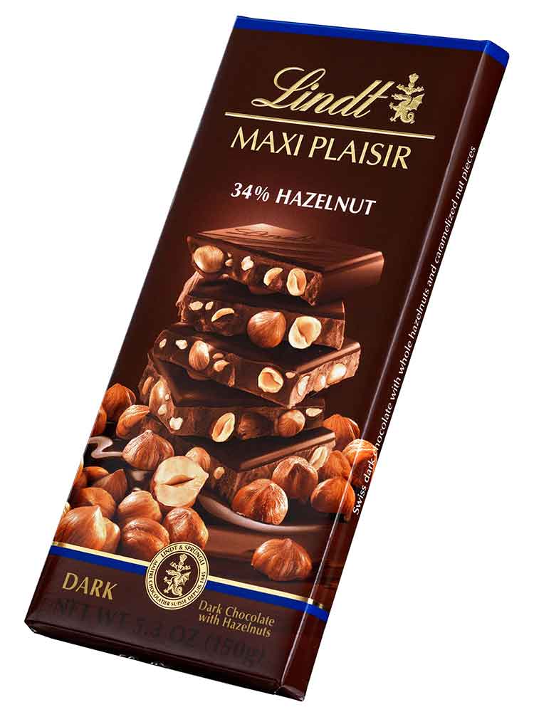 Lindt Maxi Plaisir Dark Hazelnut 150 gm