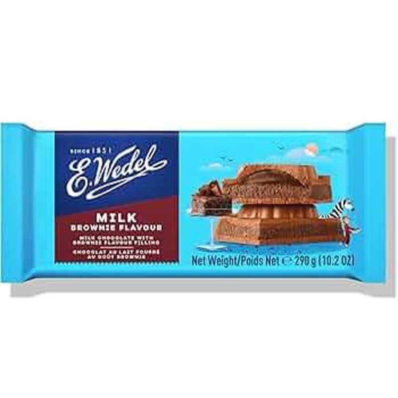 Wedel Brownie Filled Milk Chocolate Bar Filled Tablet 290 Gm