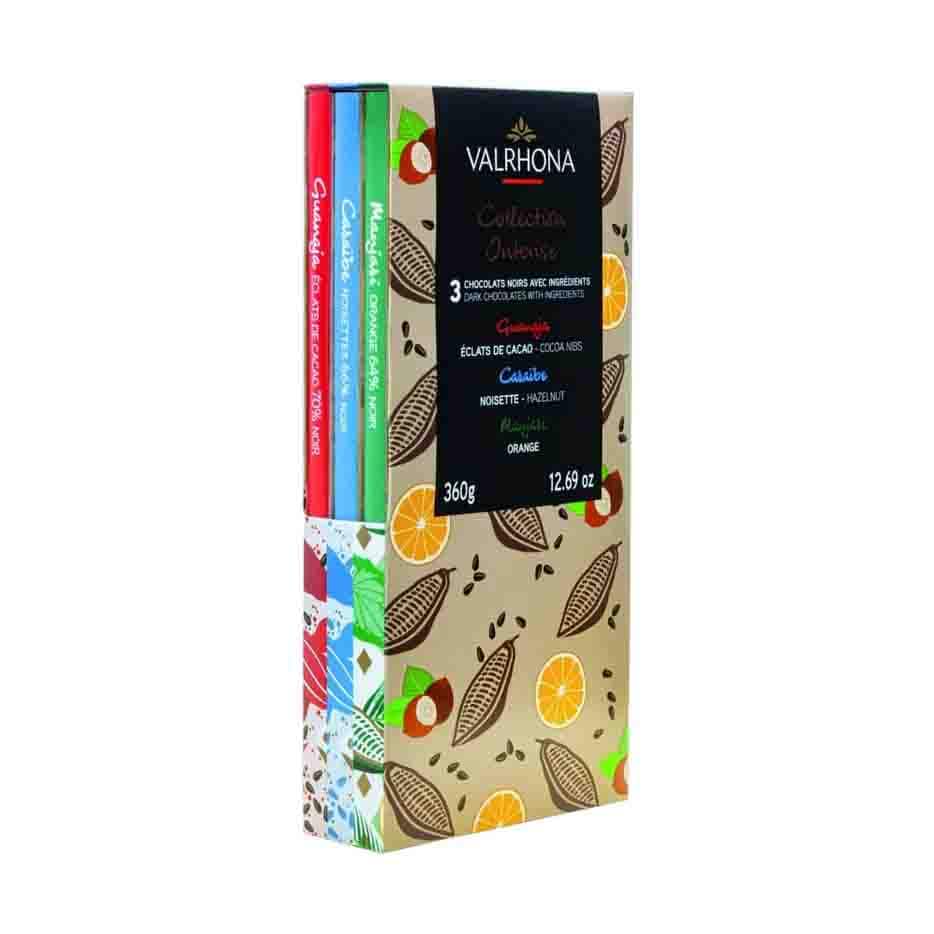 Valrhona 3 Bars Intense Collection Gift Box, 360g