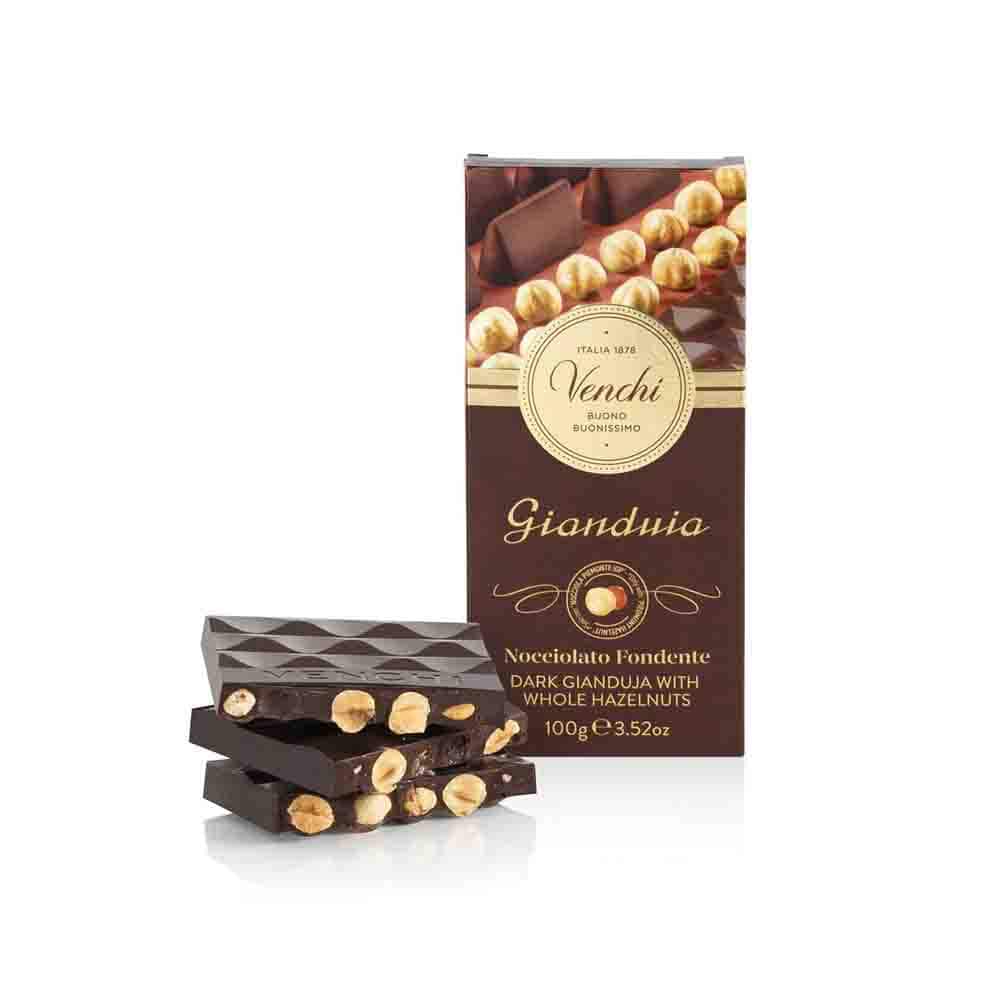 Venchi Dark Gianduia Hazelnut Bar, 100g