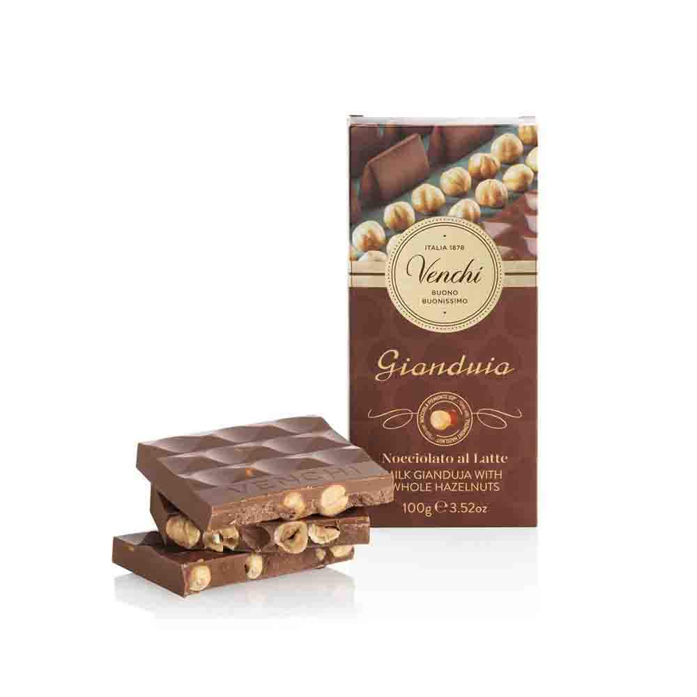 Venchi Milk Gianduia Hazelnut Bar, 100g