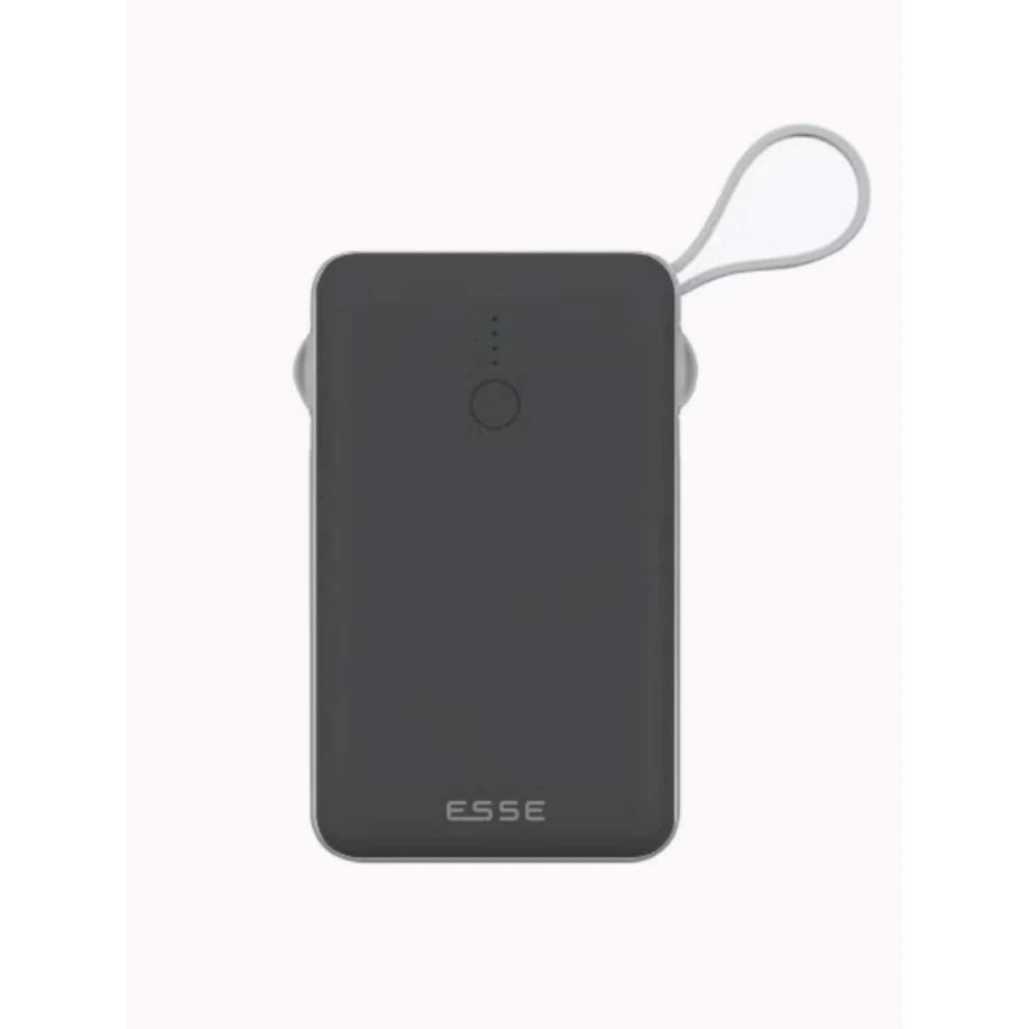 Esse Power Bank 3 in1 built-in Cable 10000 Mah, Black
