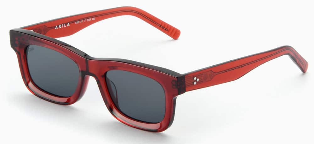 Akila Jubilee Sunglasses, Red & Black, Unisex