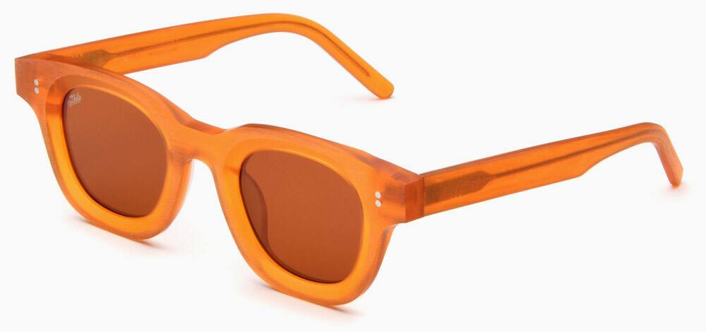 Akila Apollo Raw Sunglasses, Orange & Orange, Unisex