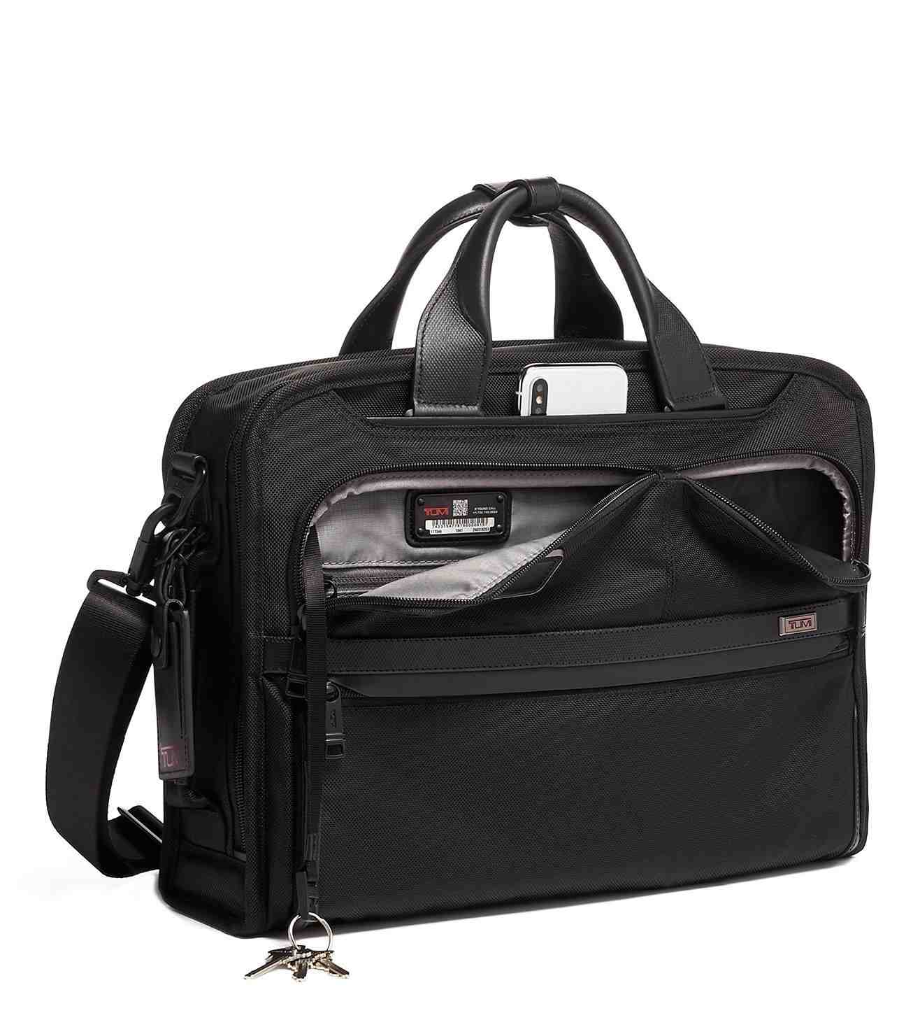 Buy Tumi Slim Three Way Briefcase 02603182D3, 2000g Small Leather