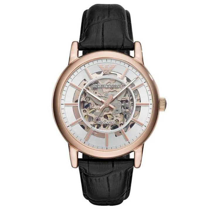 Armani Silver Dial Watch-AR60007, Men, Silver, 43mm