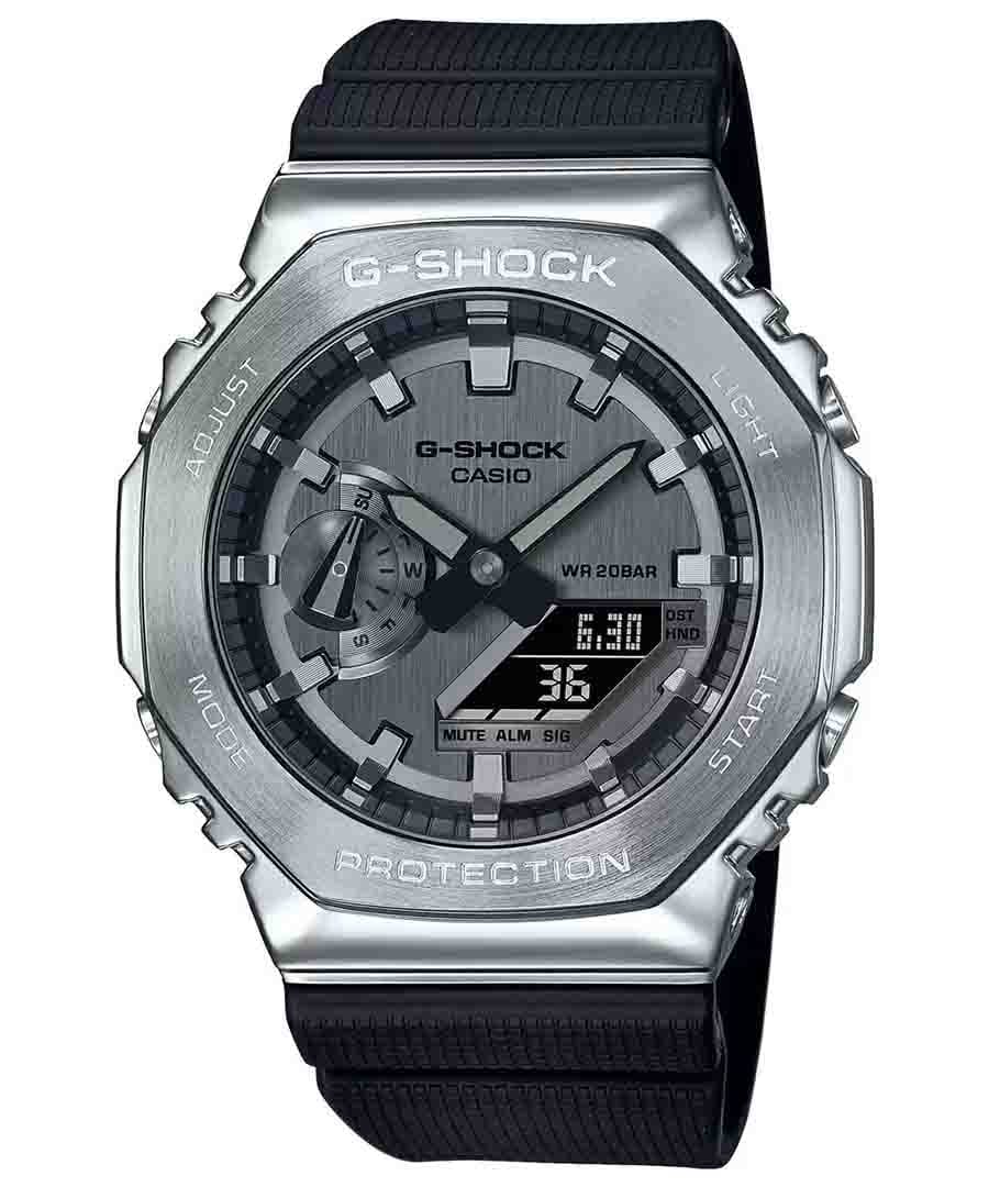 Casio G-Shock Grey Metal Covered Watch, Men