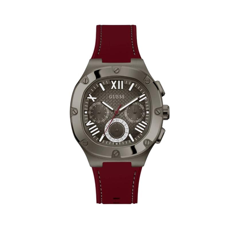 Guess Men Grey Analog Silicone Watch, 150g