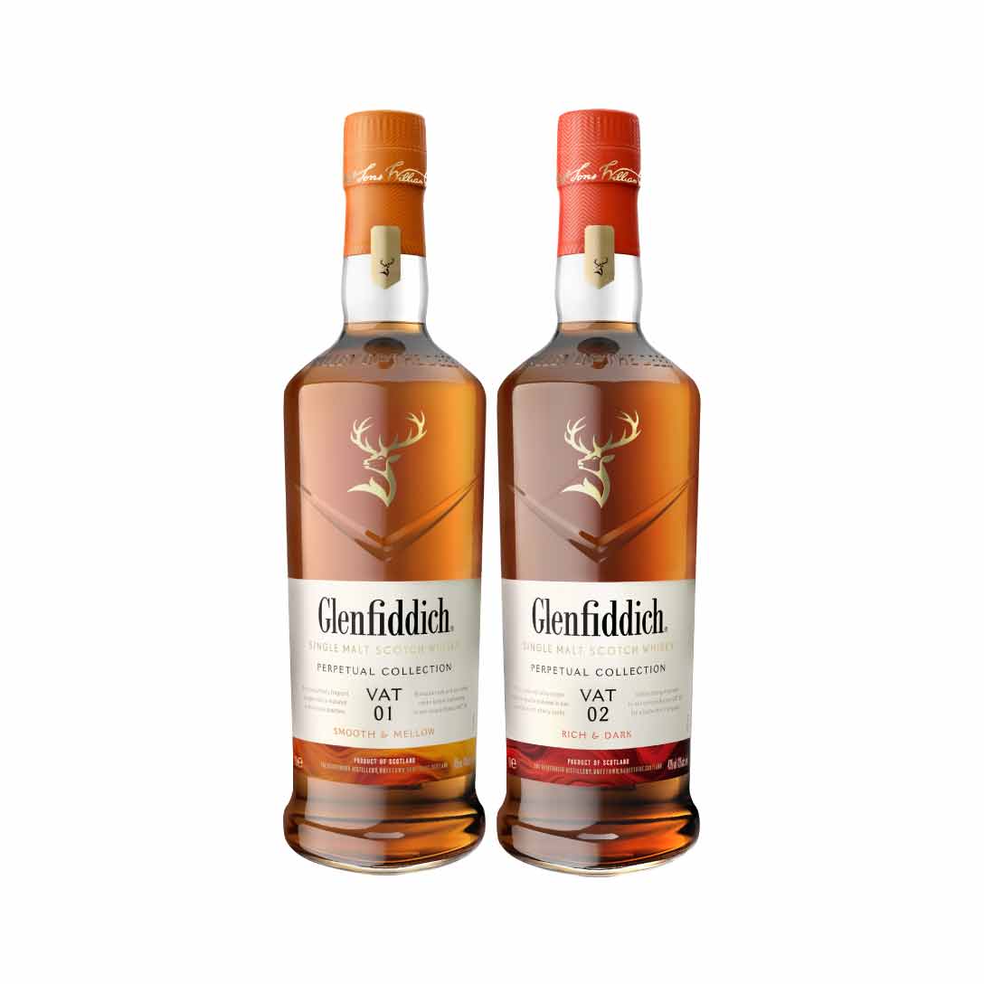 GLENFIDDICH VAT 1 PERPETUAL COLLECTION 100 CL & GLENFIDDICH VAT 2 PERPETUAL COLLECTION 100 CL