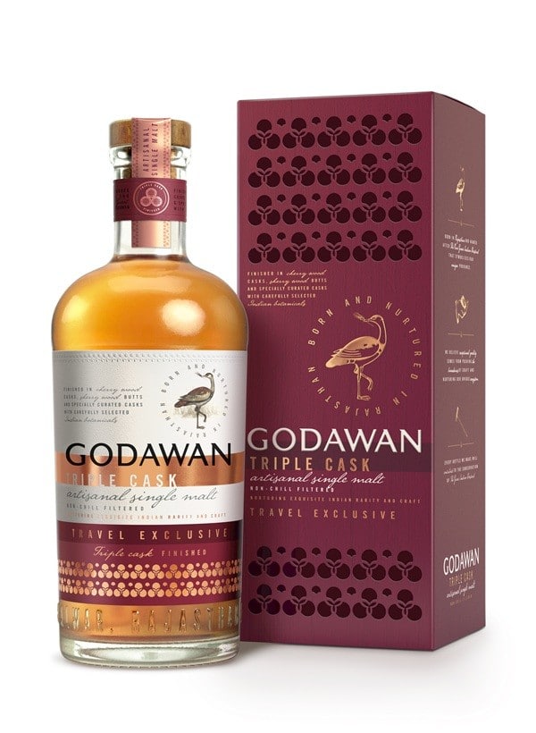 Godawan Triple Cask Travel Exclusive Indian Single Malt, 70CL