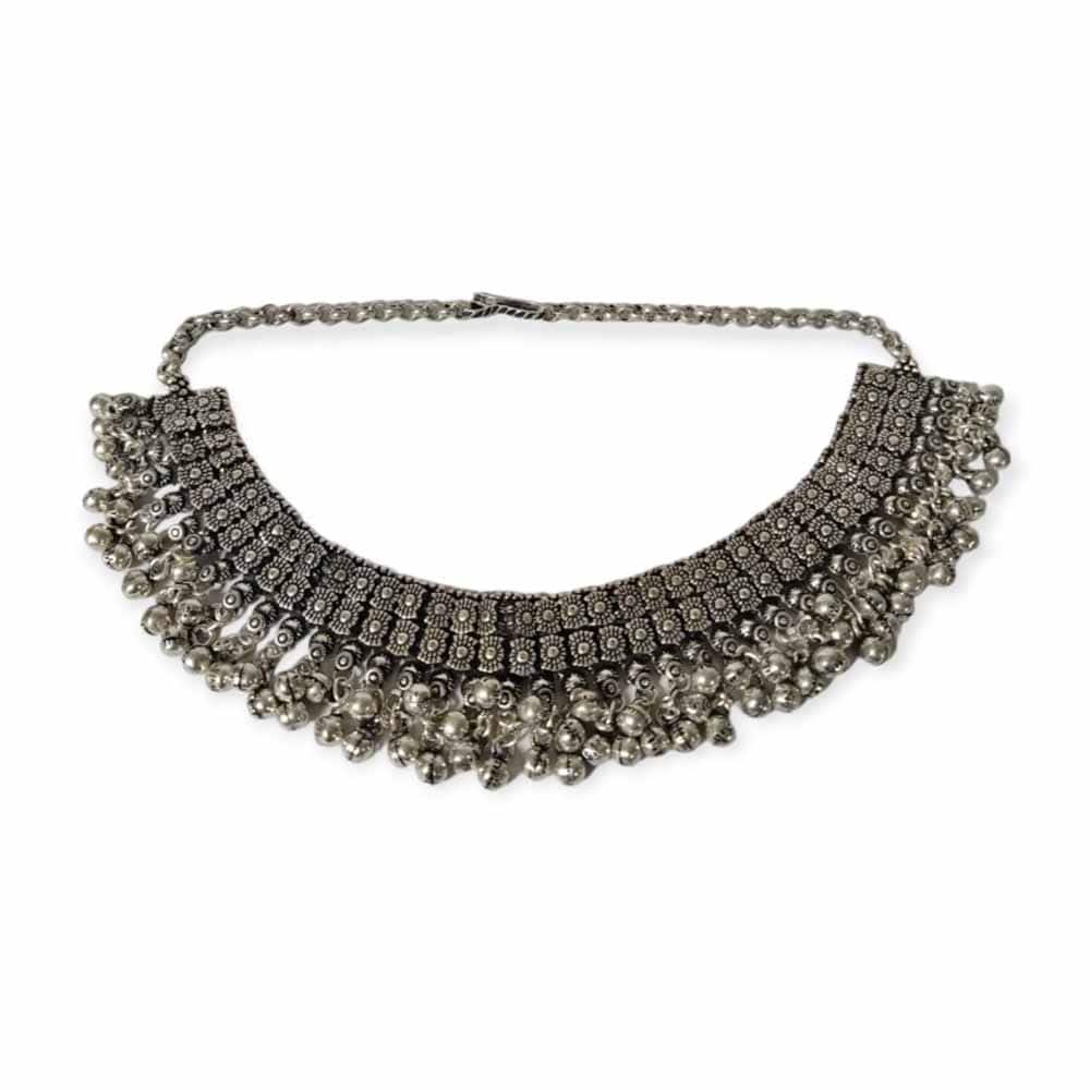 Crafts & Culture Oxidised Necklace Xl