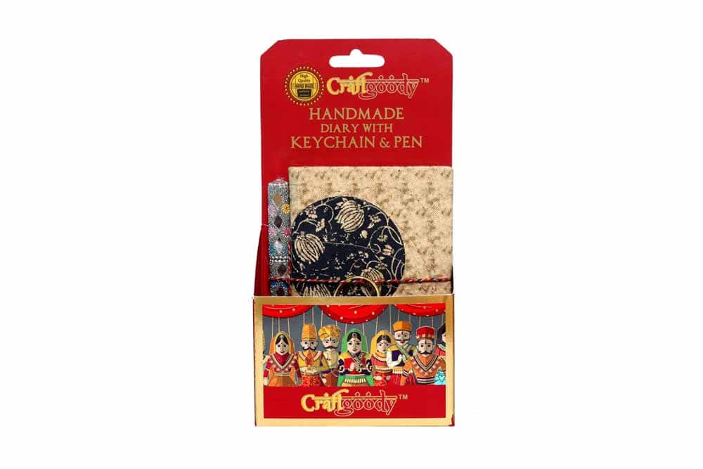 Indigoody KPD (2 Diaries Combo with handmade keychain and pen)