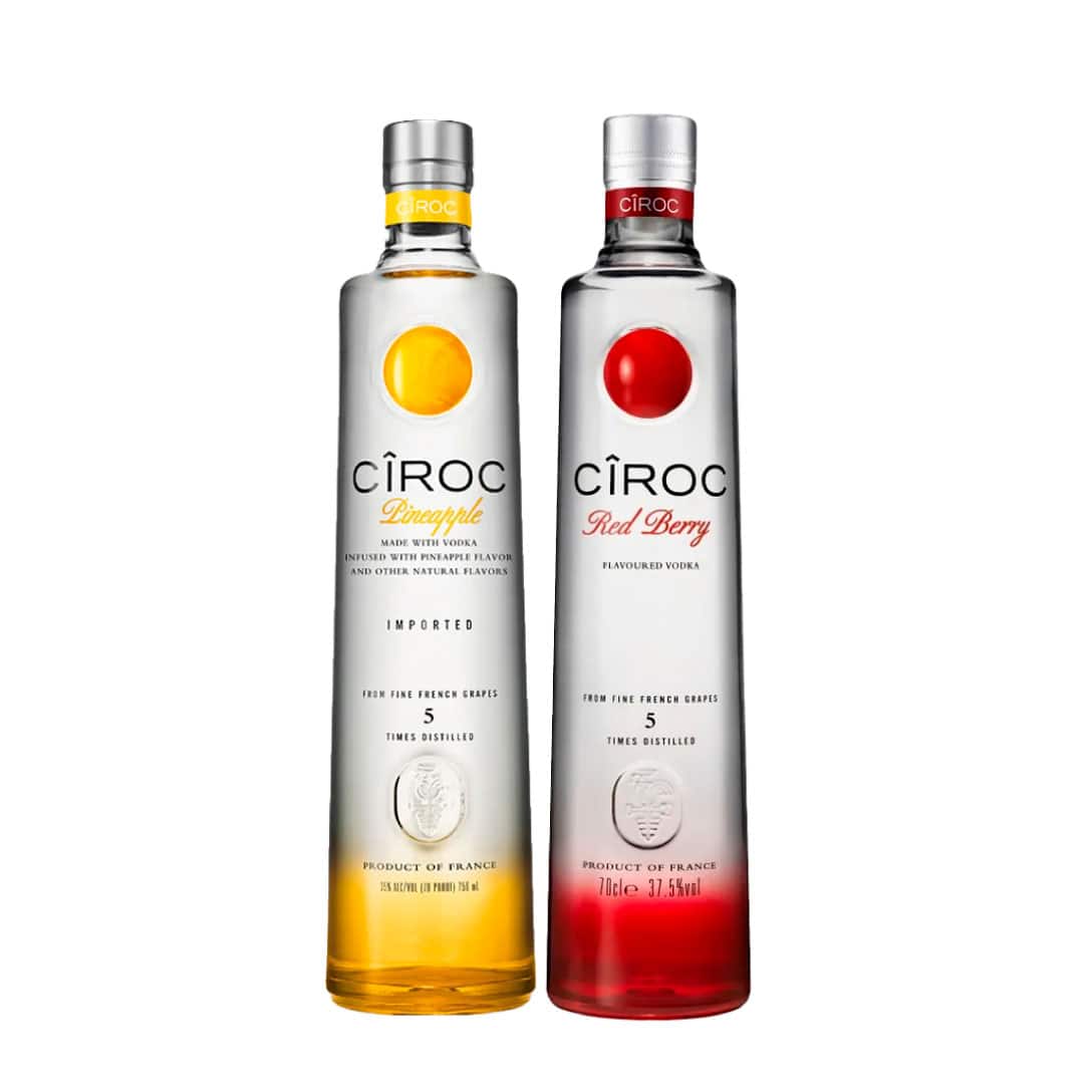 Ciroc Red Berry 100cl & Ciroc Pineapple 100cl