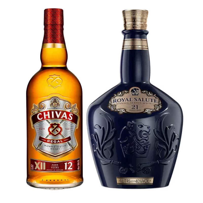 Chivas Regal  12 YO 100cl & Royal Salute 21 YO 100cl