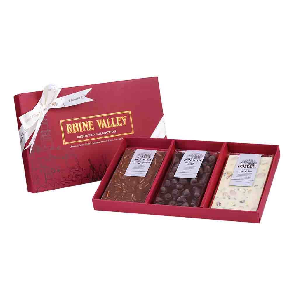 Rhine Valley Milk, Dark & White Assorted Collection, 300g